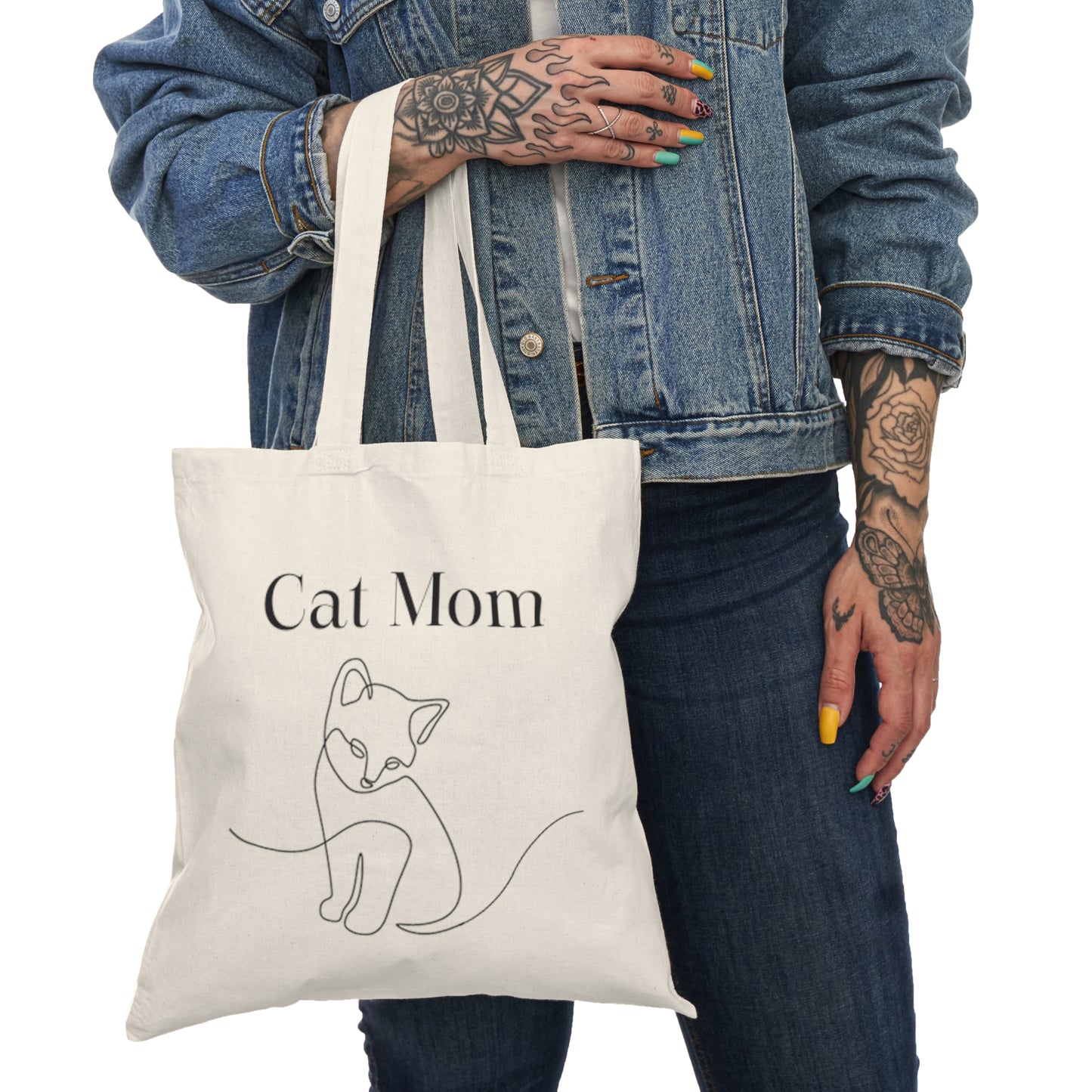 Cat Mom Tote Bag