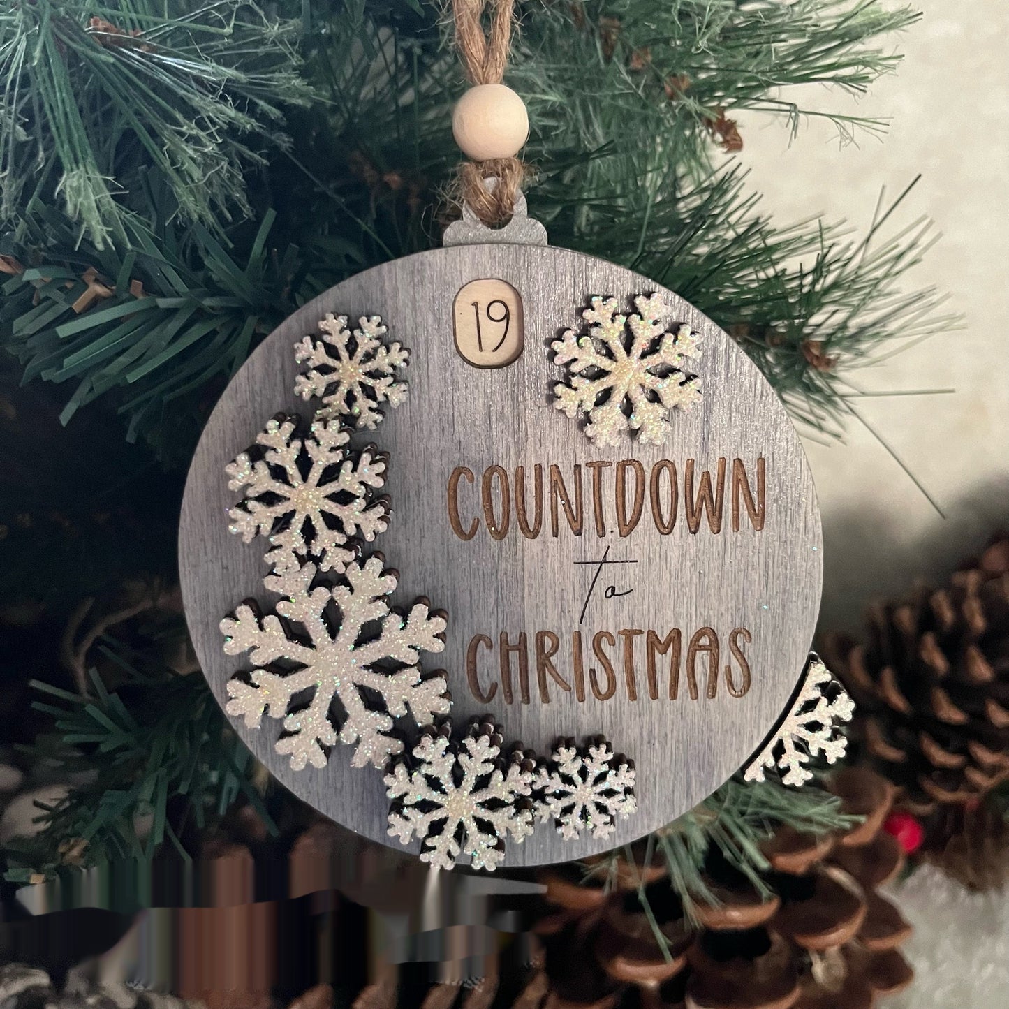 3D Santa Claus Countdown Decoration