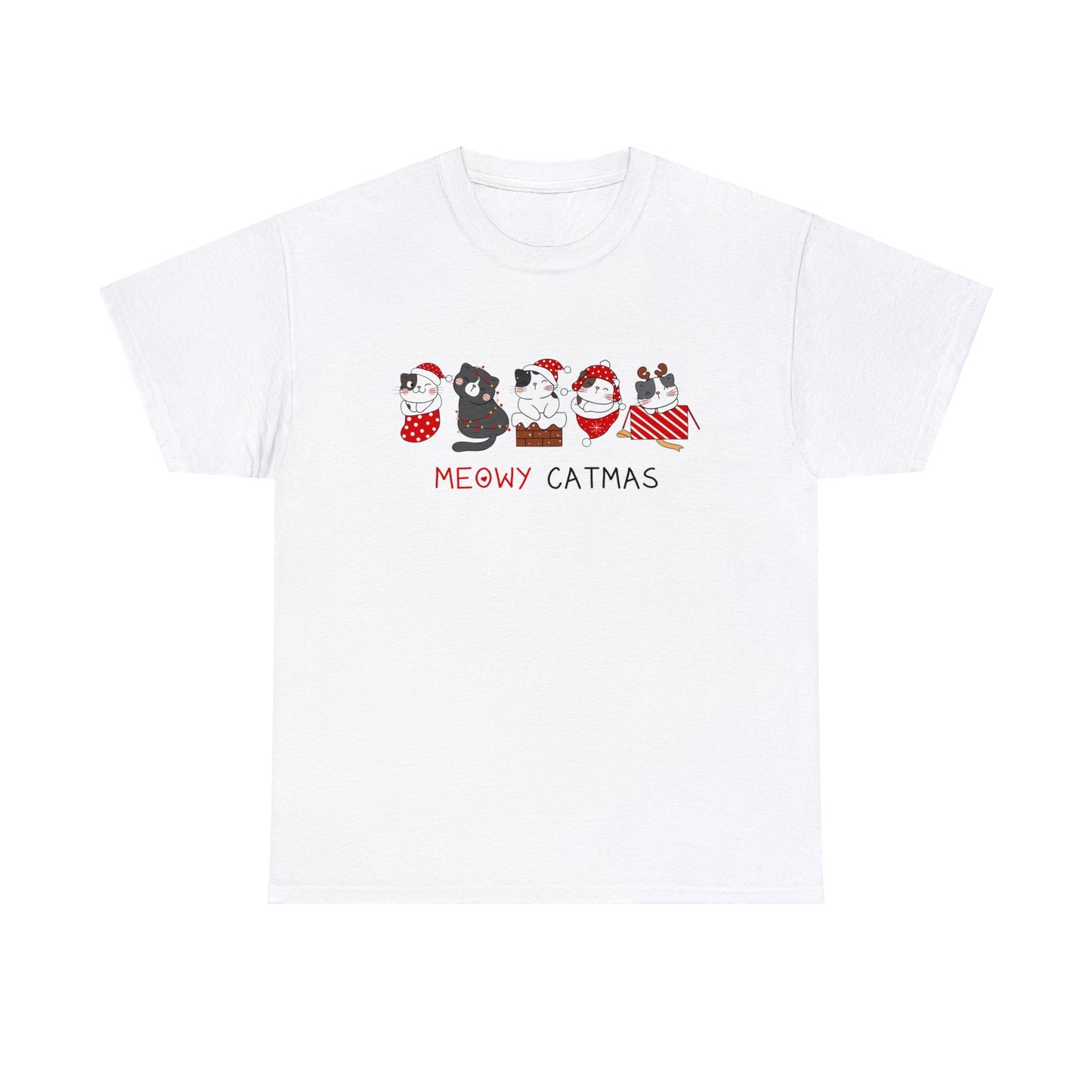 Meowy Catmas Unisex Heavy Cotton Tee