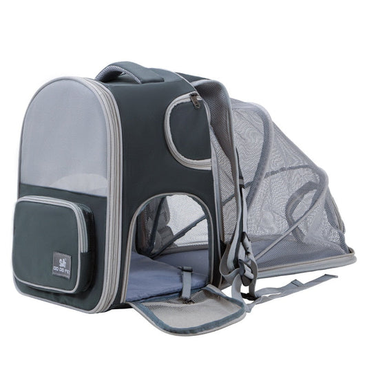 Expandable Mesh Pet Backpack