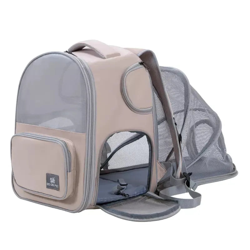 Expandable Mesh Pet Backpack