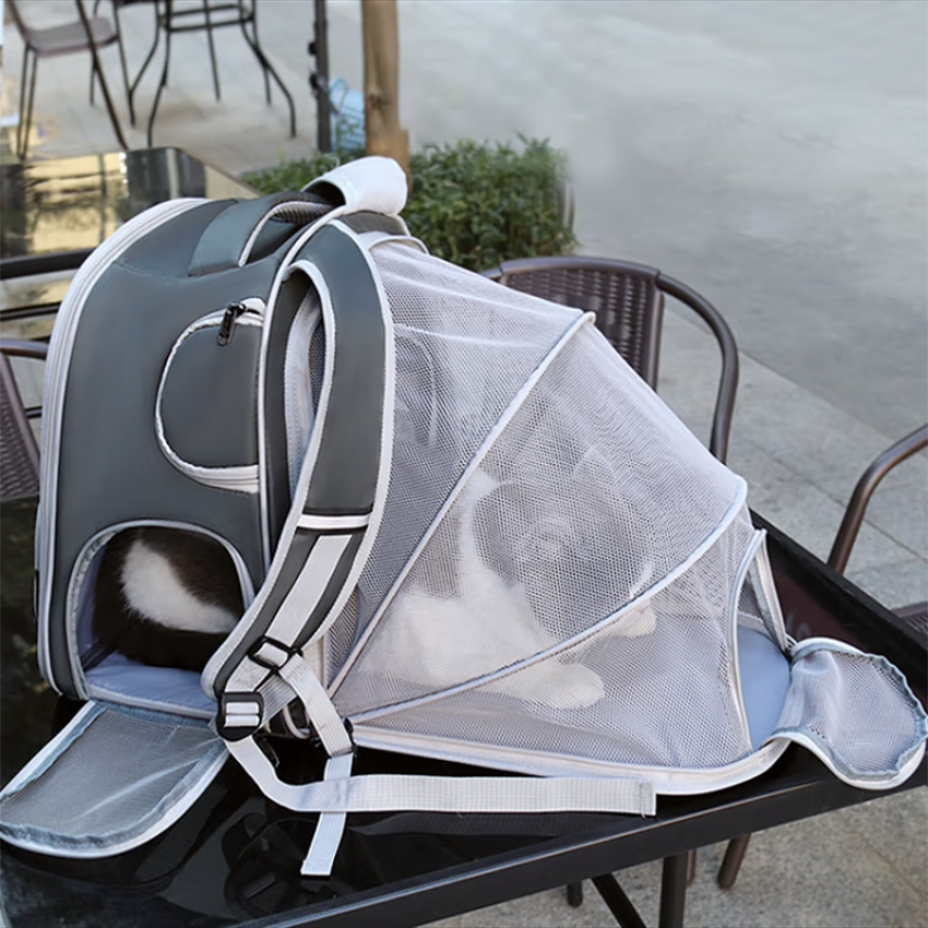 Expandable Mesh Pet Backpack